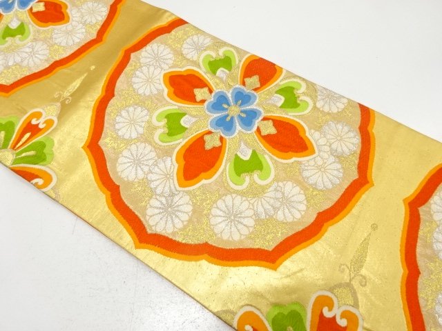 アンティーク　華紋織り出し袋帯（着用可）